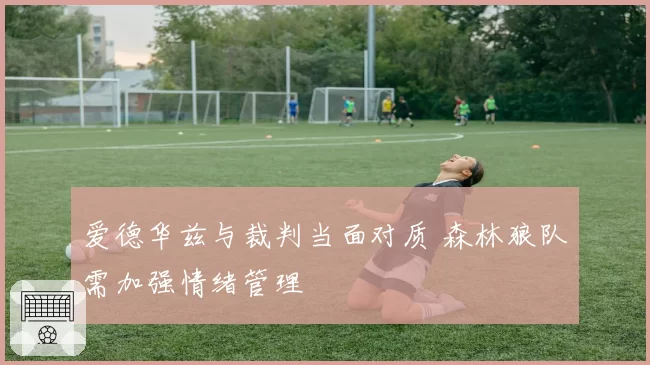 爱德华兹与裁判当面对质 森林狼队需加强情绪管理