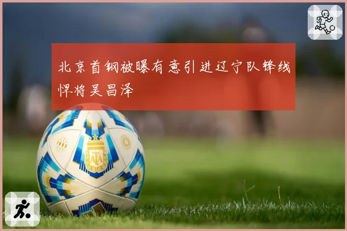 北京首钢被曝有意引进辽宁队锋线悍将吴昌泽